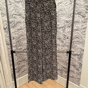 Maeve Animal Print Flowy Trousers